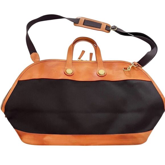 Dooney & Bourke Leather & Canvas Cabriolet Weekender Travel Bag - Picture 2 of 12